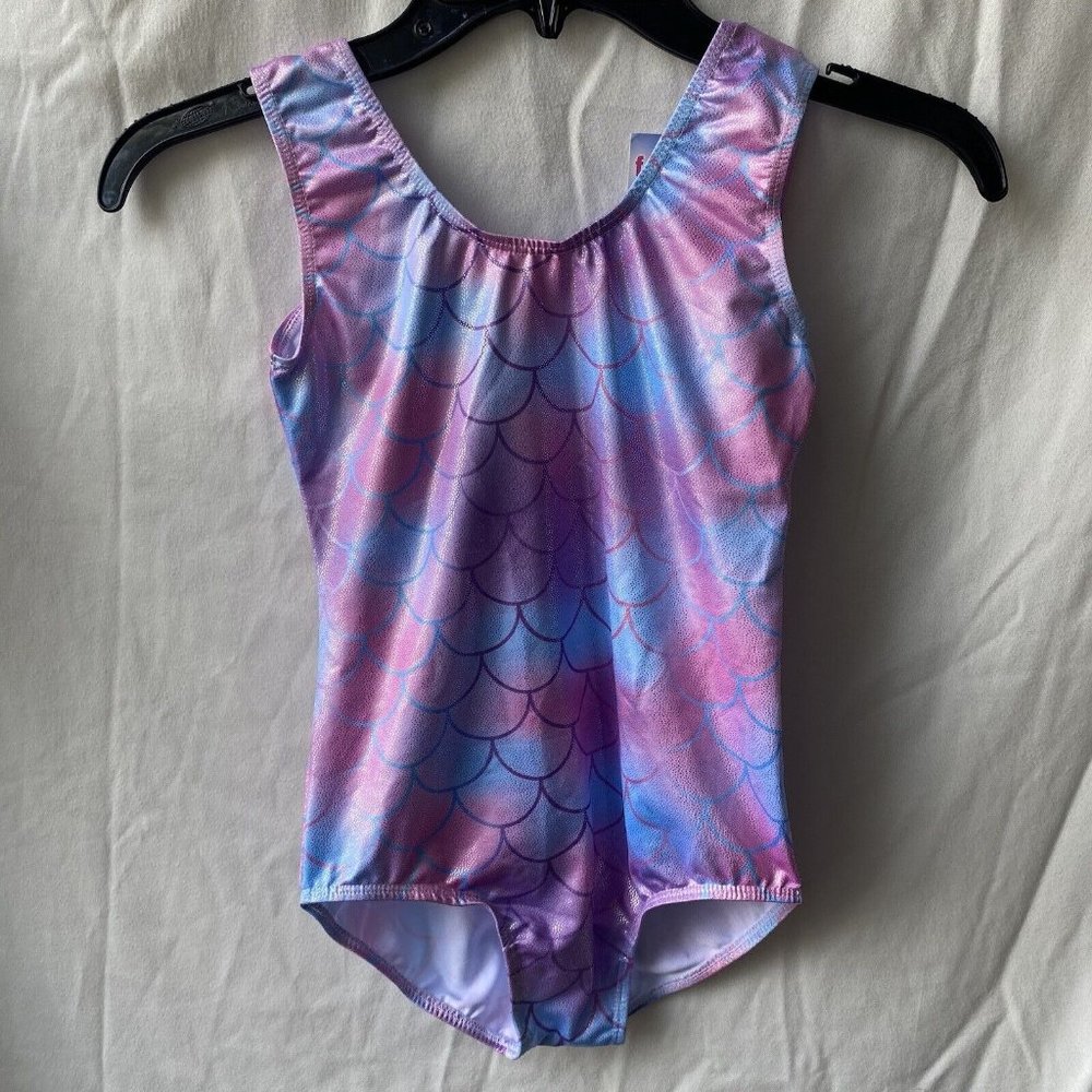 Kids One Piece Swimsuit Mermaid Scale Pattern Swimwear Child Girls Bathing Suit